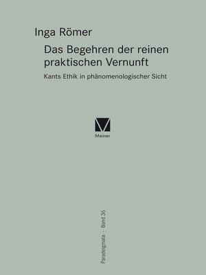 cover image of Das Begehren der reinen praktischen Vernunft